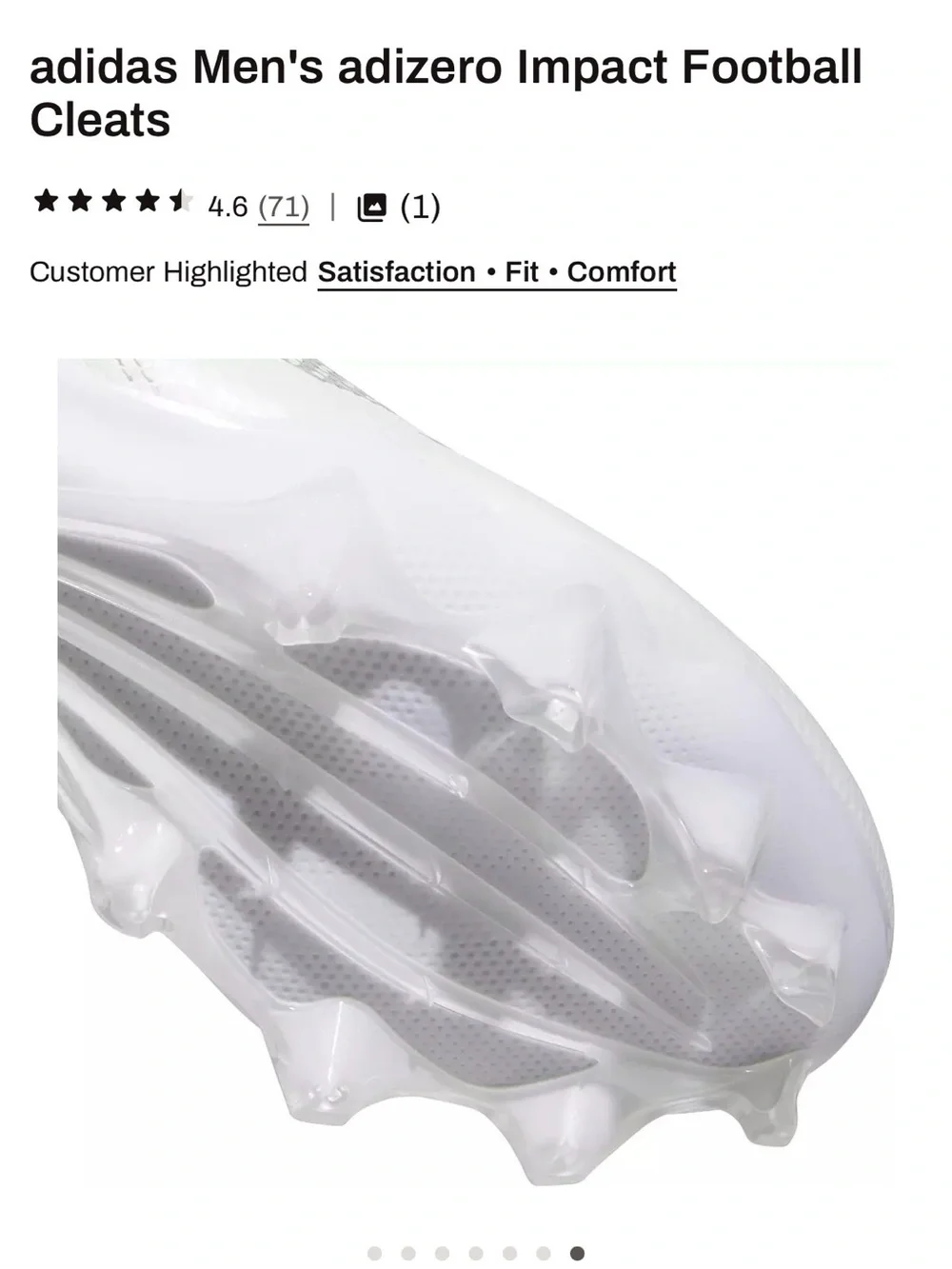 adidas White Football Cleats with white Stripes